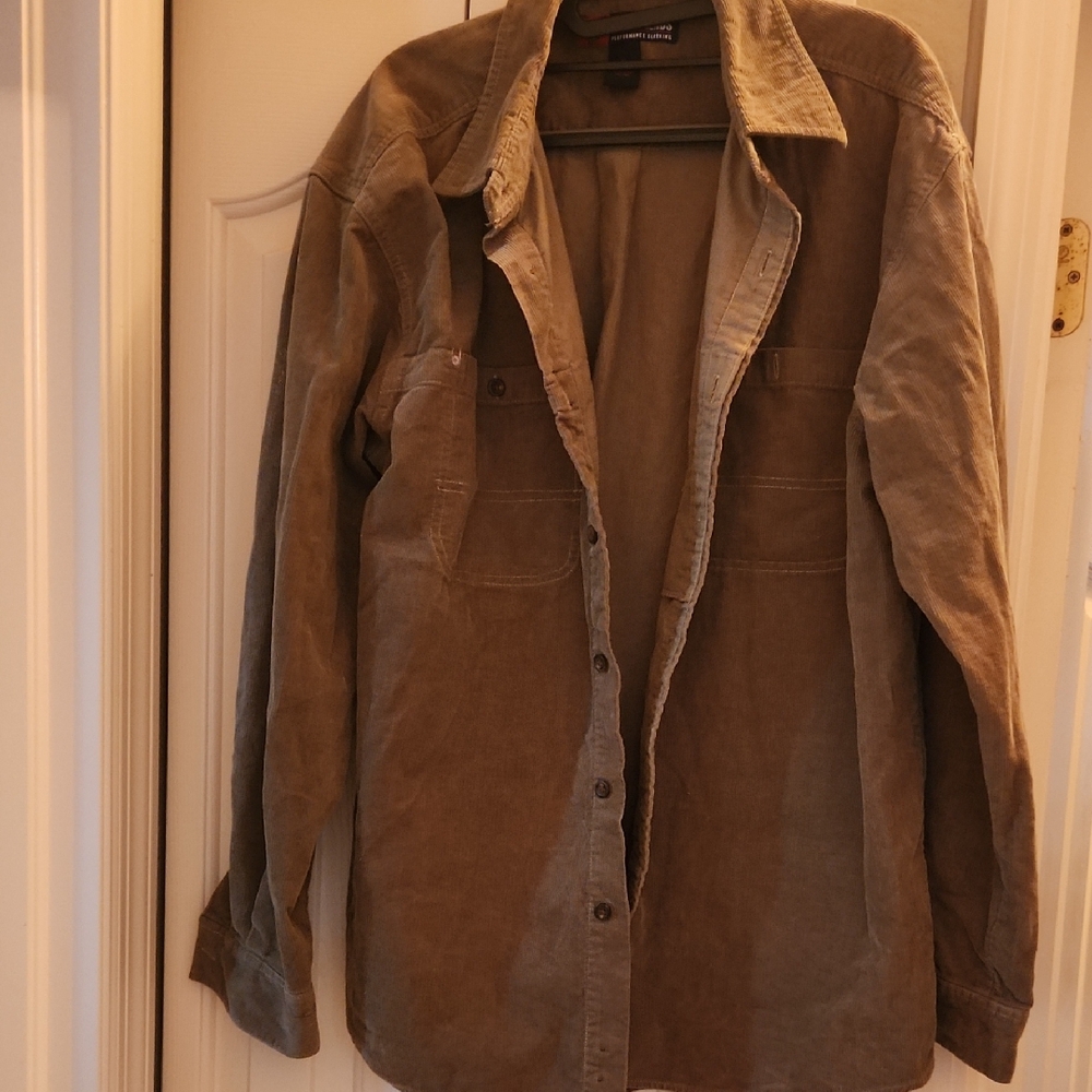 Reel Legends Brown Corduroy Shirt NWOT